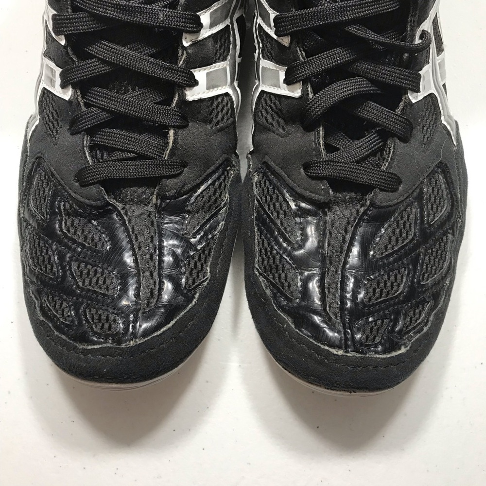Asics Black and White Men's Athletic Wrestling Sneakers Size 10.5 SB- - Picture 3 of 10